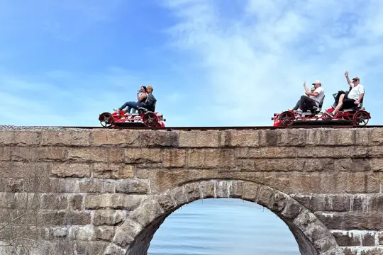 Bayside station, the private picnic area overlooking Narragansett Bay.
