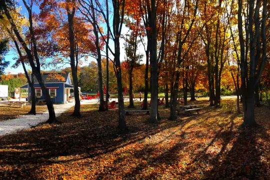 Bayside station, the private picnic area overlooking Narragansett Bay.