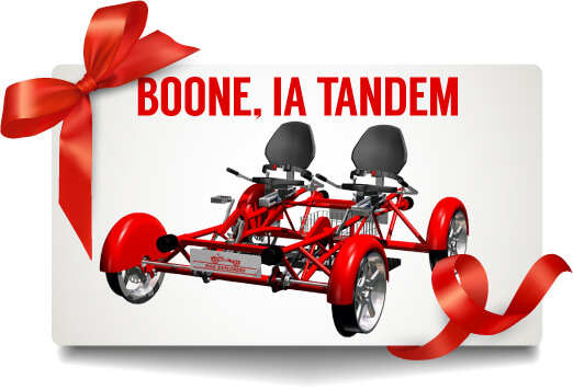 Gift Card: Boone, Iowa Tandem $99